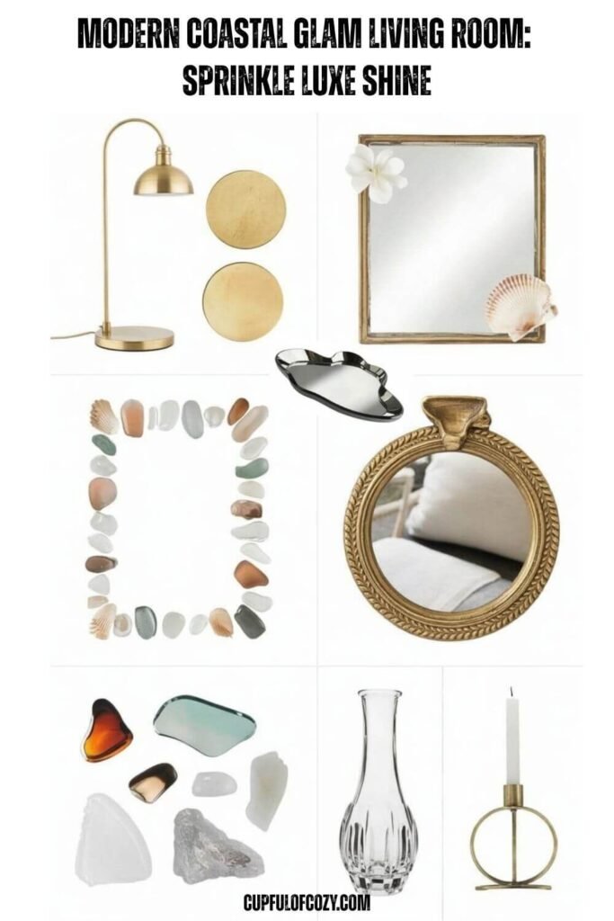 Modern Coastal Glam Living Room_ Sprinkle Luxe Shine