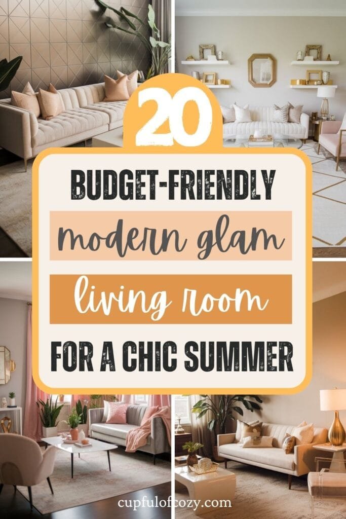 Modern Glam Living Room Decor (2)