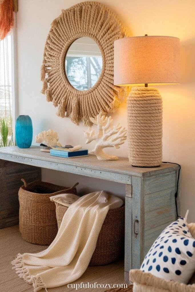 Nautical Rope Lamp Living Room