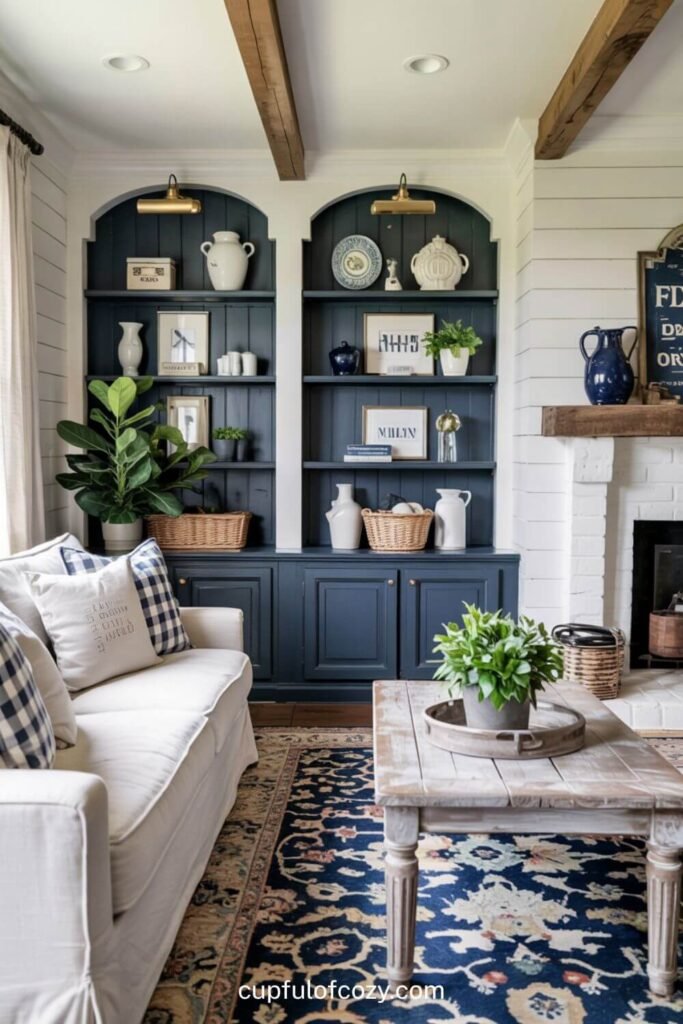 Navy Blue Built-Ins_ Storage With Style