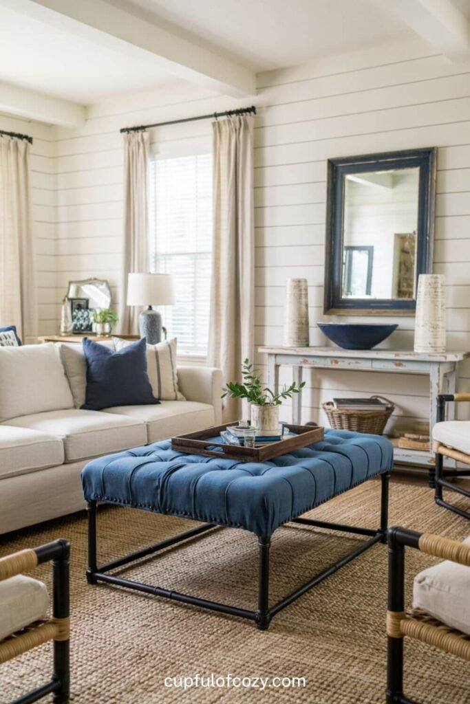 Navy Blue Ottoman_ Functional Color