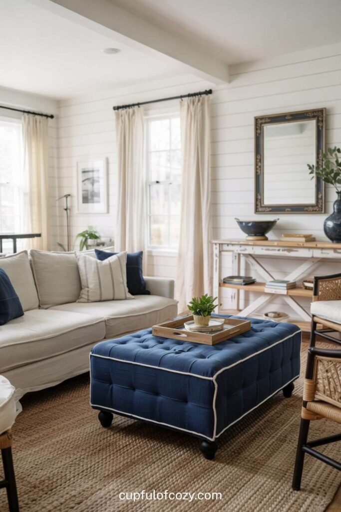 Navy Blue Ottoman_ Functional Color