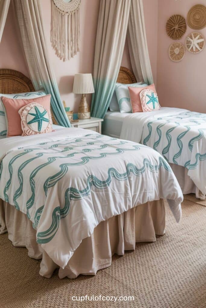 No-Sew Drop Cloth Canopies for Dreamy Bed Surrounds