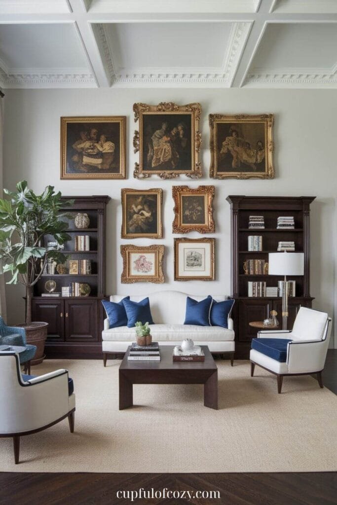 Ornate Frame Living Room