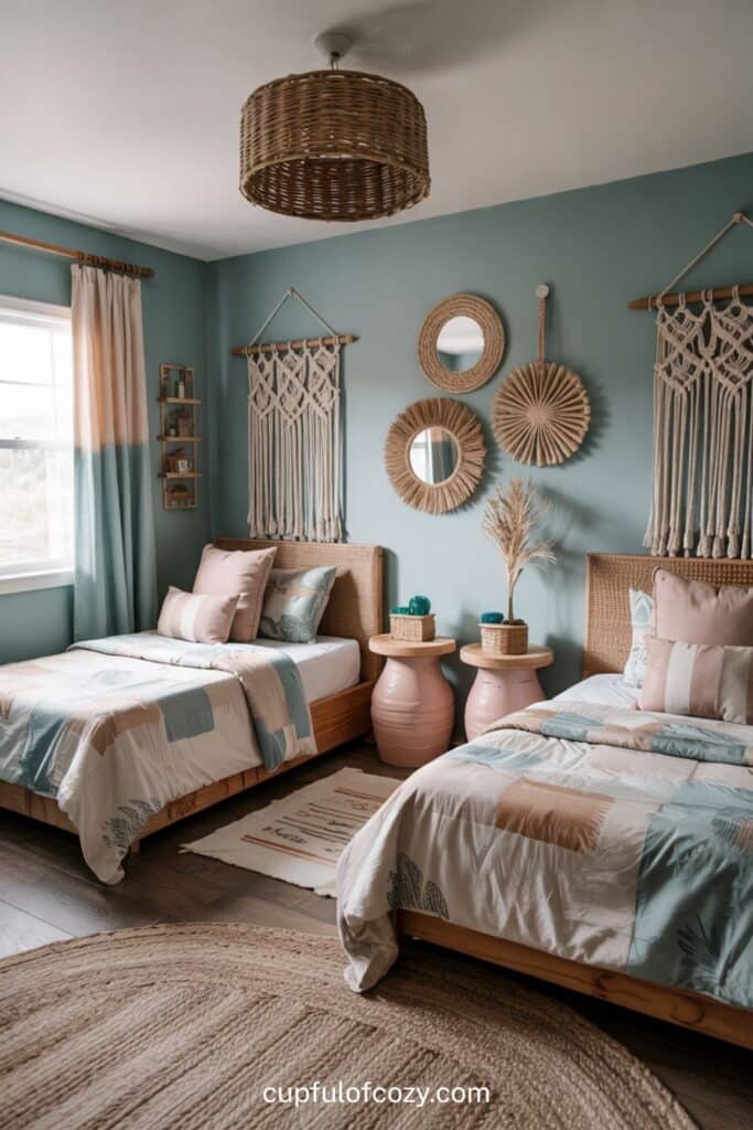 Painted Terra Cotta Pot Nightstands That Multi-task