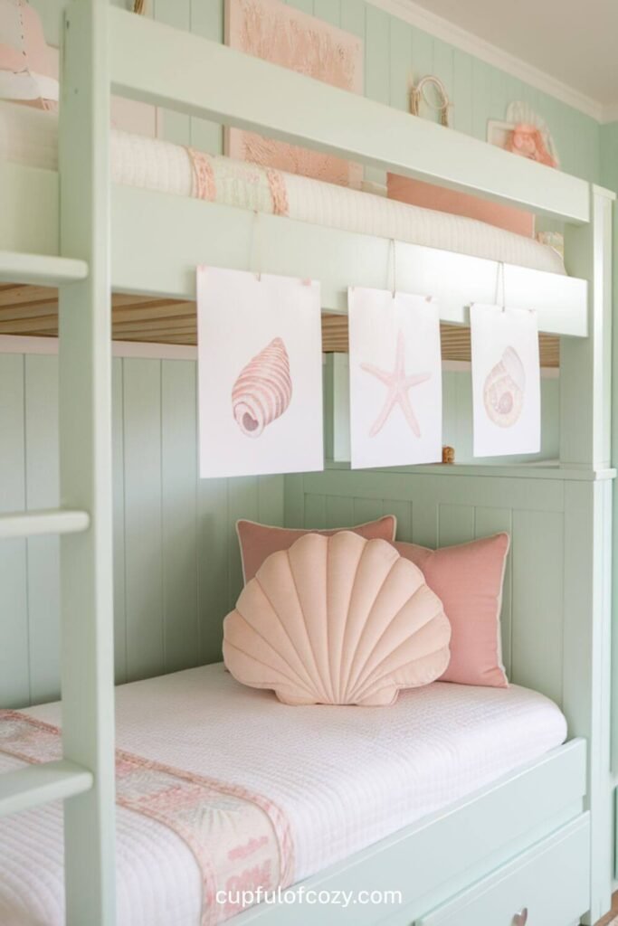 Pastel Beach Bungalow Bunks