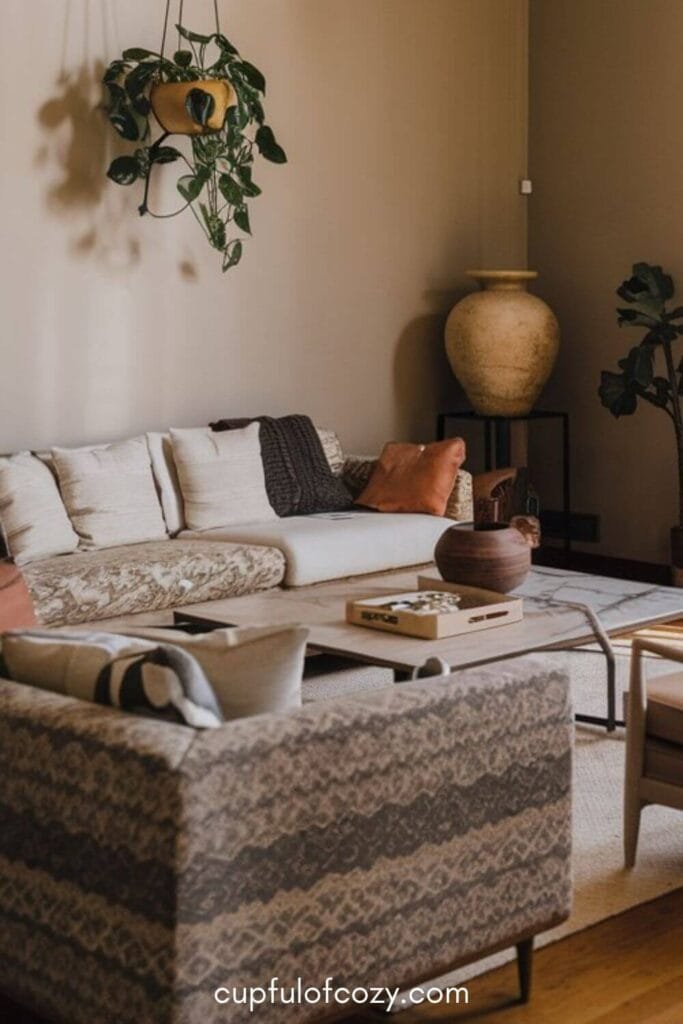 Potted Plant Cluster Living Room