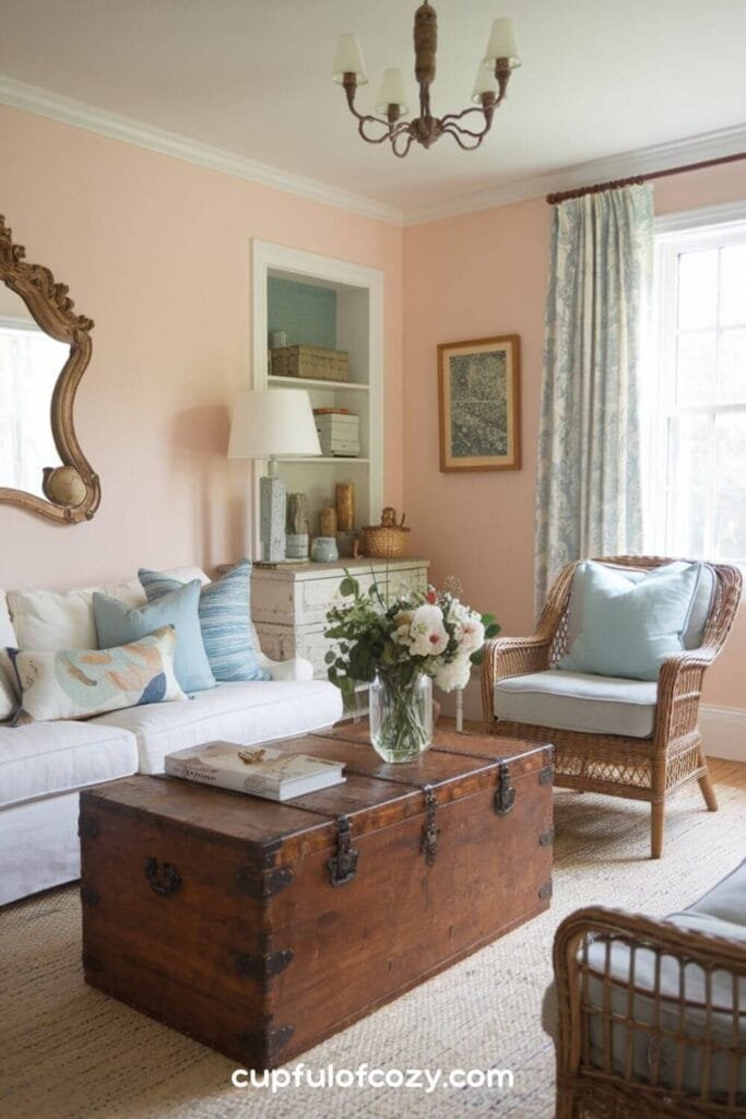 Refinished Chest and Linen Cushions