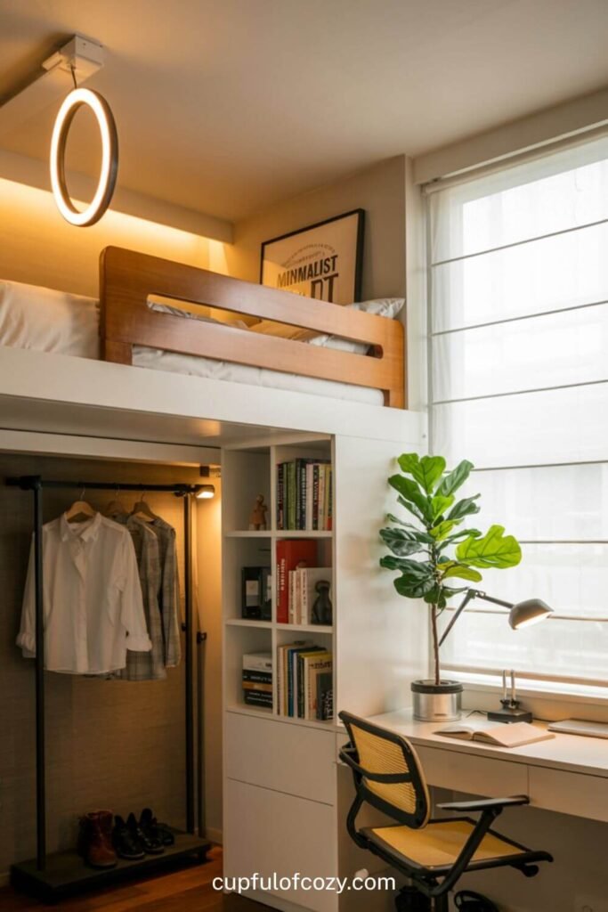 Remote Worker's Zoom-Ready Loft Bed