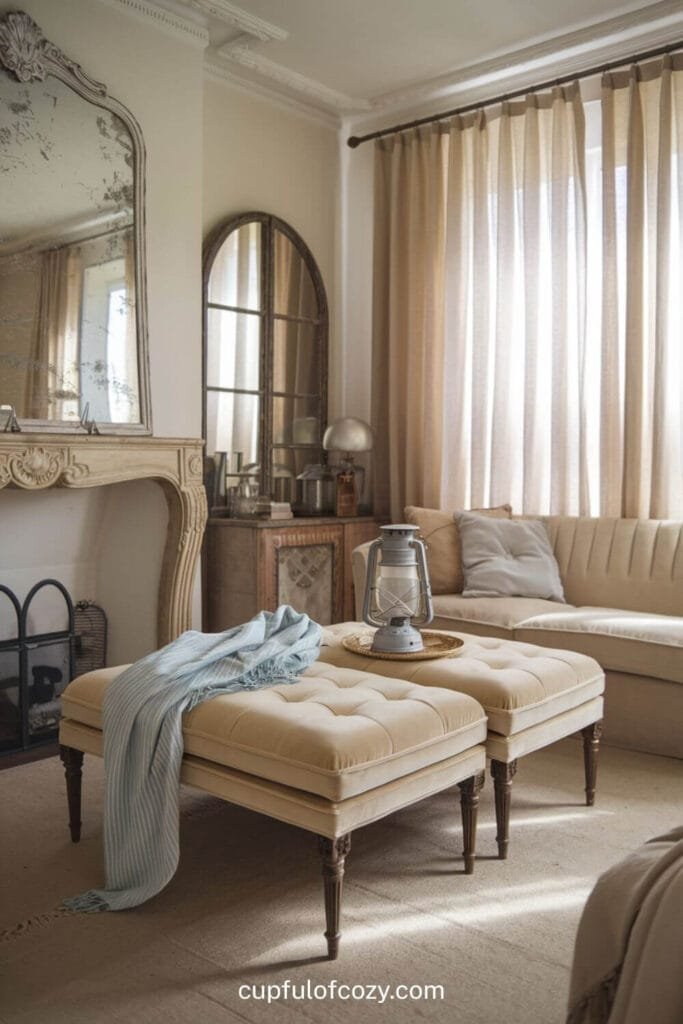 Soft French Elegance Living Room