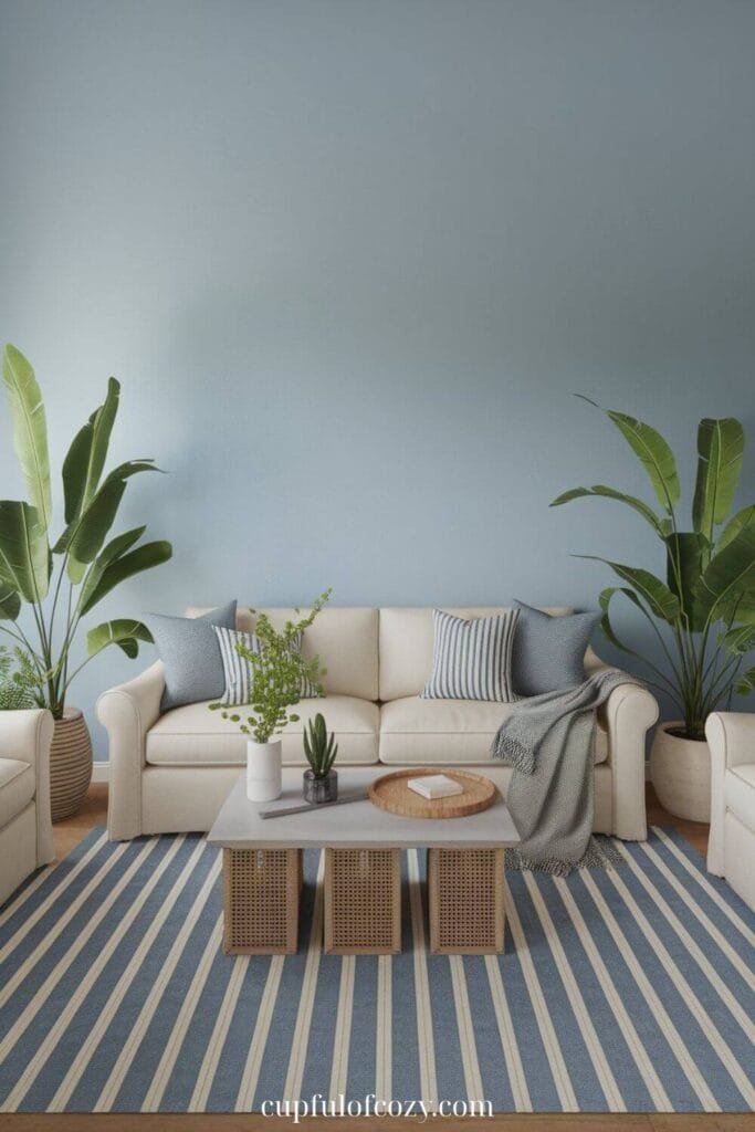 Striped Rug Coastal Living Room (2)
