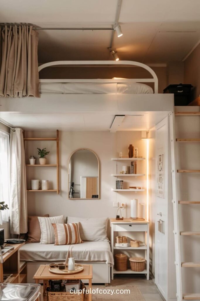 Studio Apartment All-in-One Loft Bed