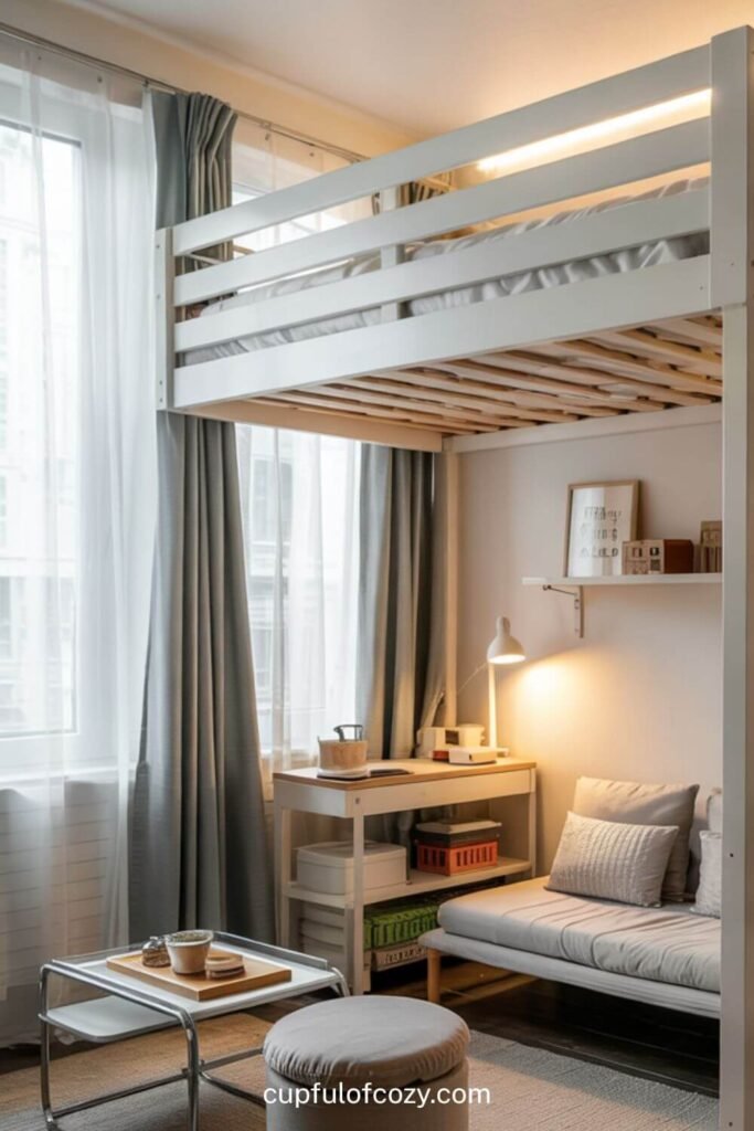 Studio Apartment All-in-One Loft Bed