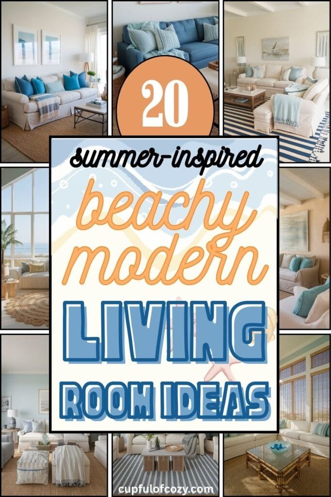 Summer Beachy Living Room Ideas