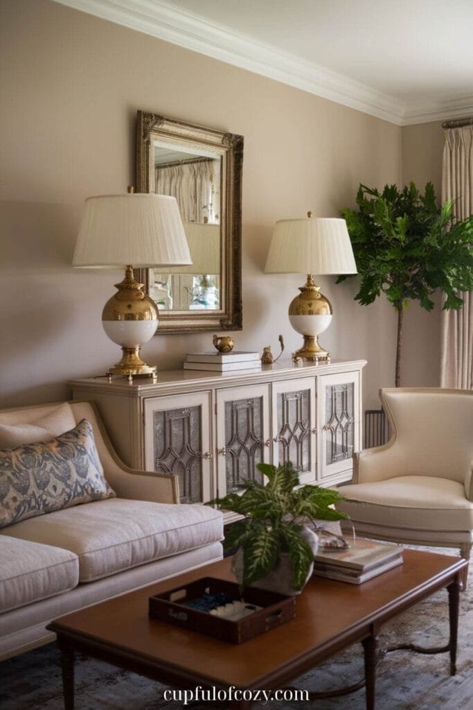 Symmetrical Lamp Living Room