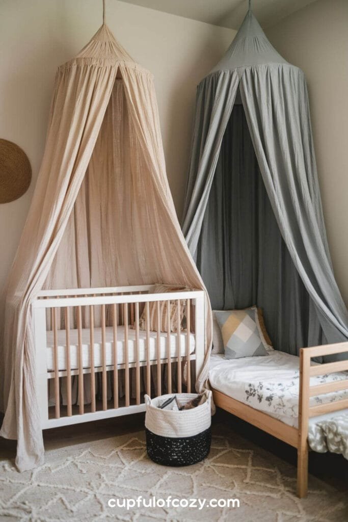 Toddler Canopy and Crib Wall