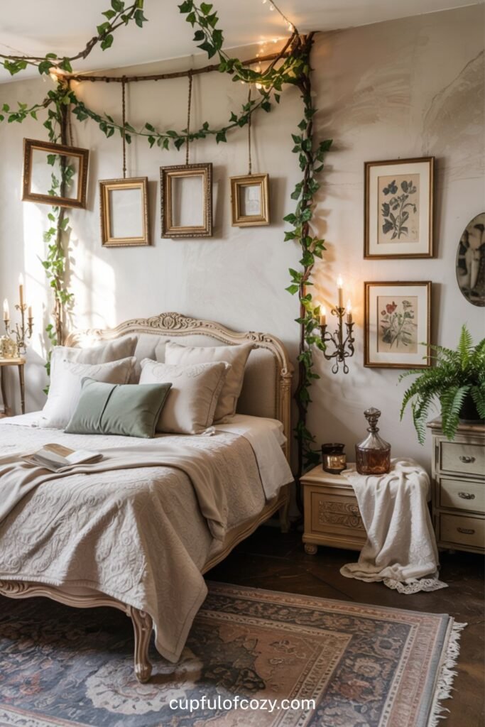 Vintage Picture Frame Canopy Bedroom (2)