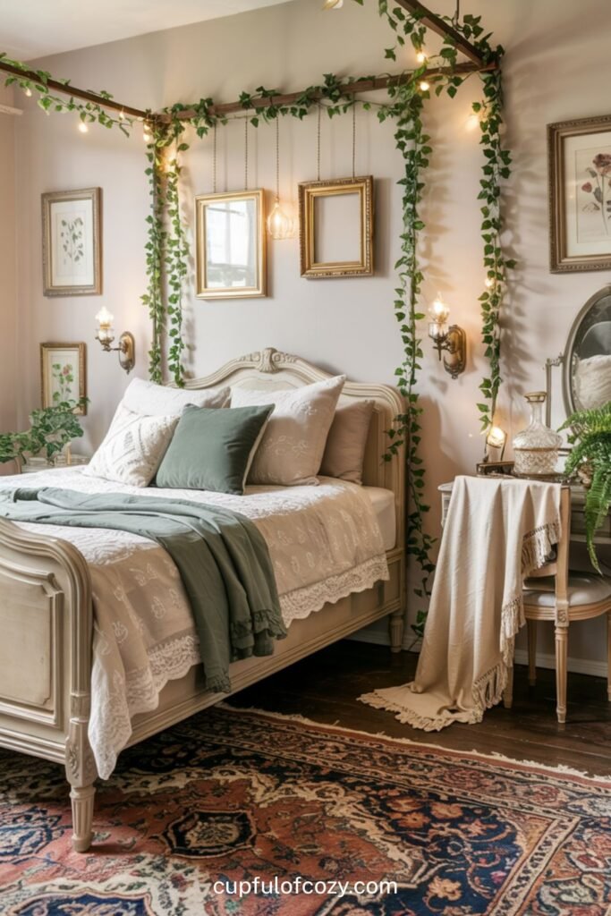 Vintage Picture Frame Canopy Bedroom (2)