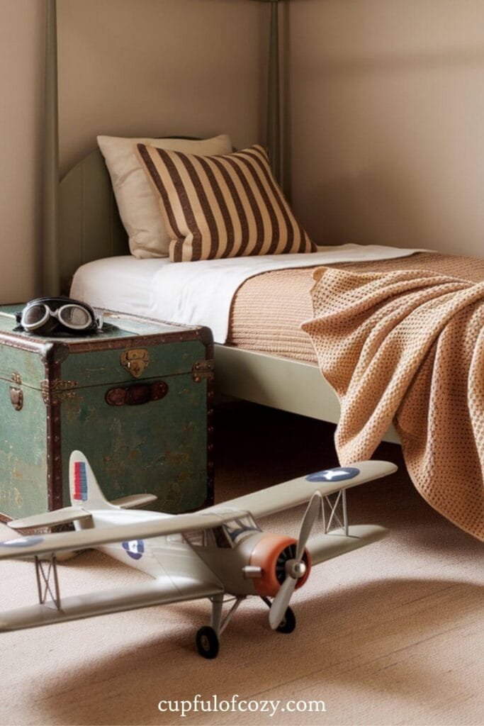 Vintage Pilot’s Nest Bedroom