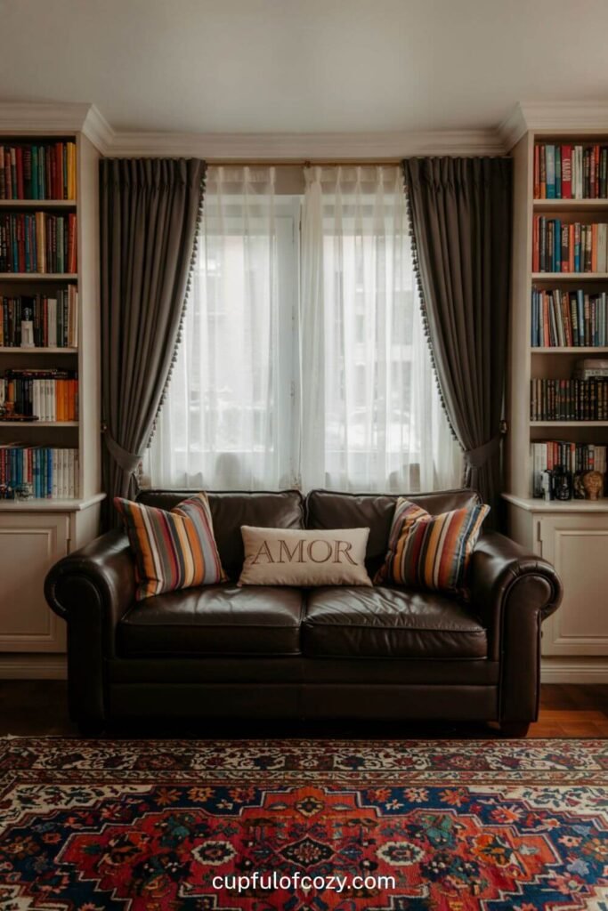 White Built-Ins For Designer Contrast