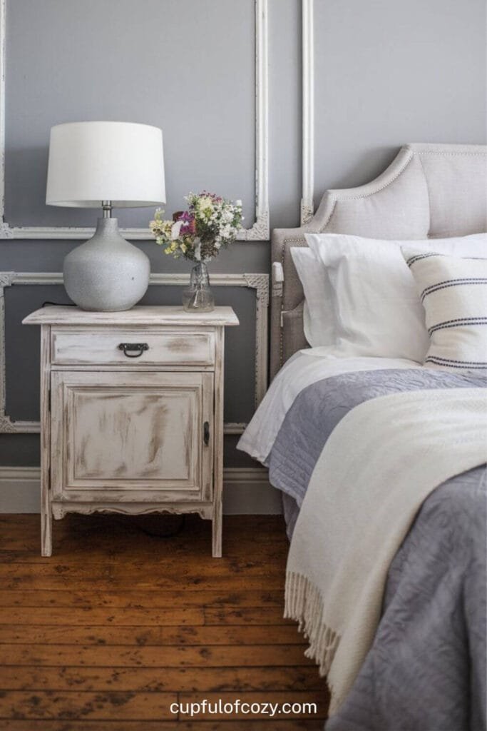 Whitewashed Nightstand for Effortless Charm