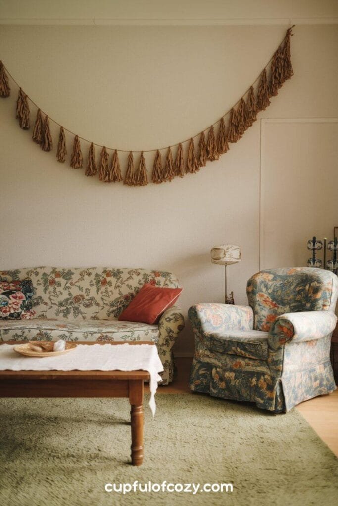Willow Garland and Pine Table