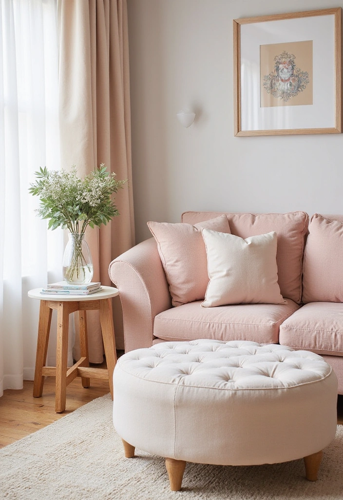19 Affordable Girly Living Room Decor Ideas That Look Expensive! (#6 Will Shock You!) - 5. Charming Accent Furniture