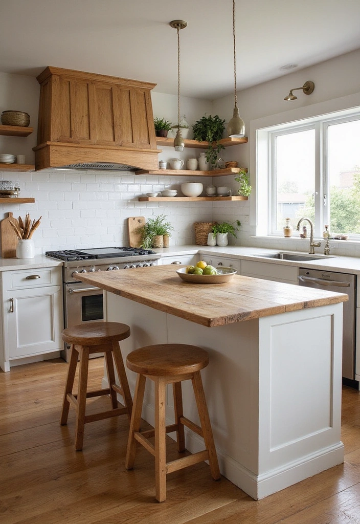 20 Charming Small Coastal Cottage Kitchens to Spark Your Decor Dreams! - 3. Warm Wood Accents