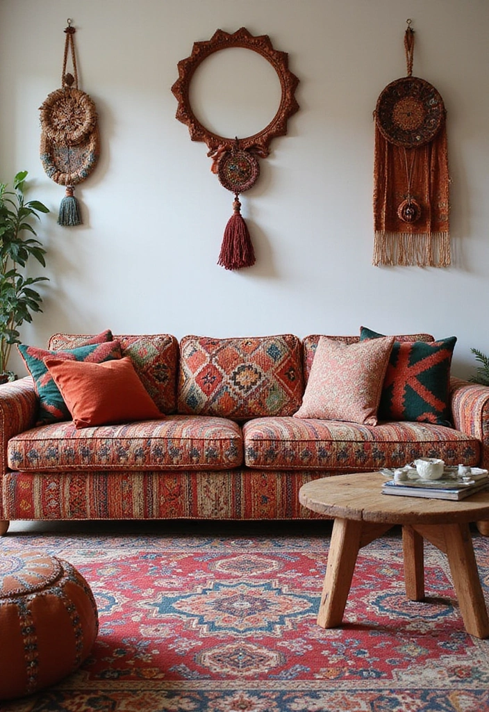 20 Boho Modern Living Room Inspirations That Add Warmth to Your Home! - 13. Ethnic and Global Inspirations