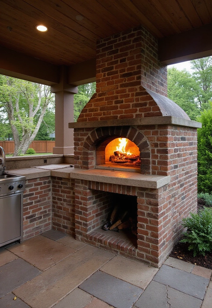 20 Creative and Cheap Outdoor Kitchen Ideas That Will Impress Your Guests! - 21. Rustic Brick Oven