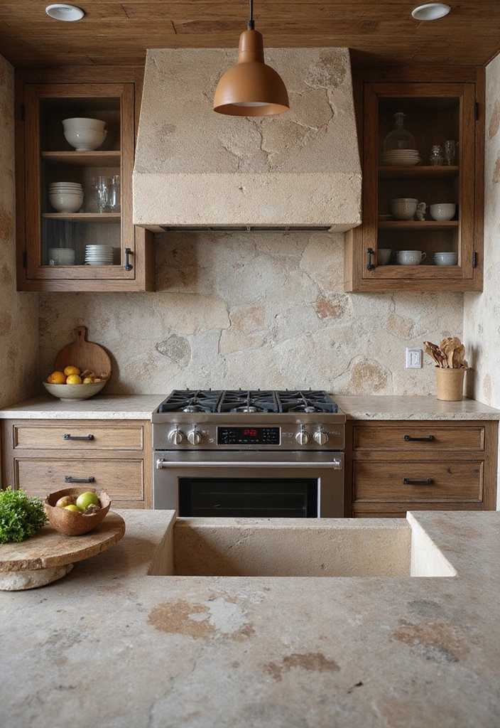 Step By Step Guide: Achieving Eco-Friendly Industrial Decor in Your Rustic Kitchen - 8. Incorporate Natural Stone