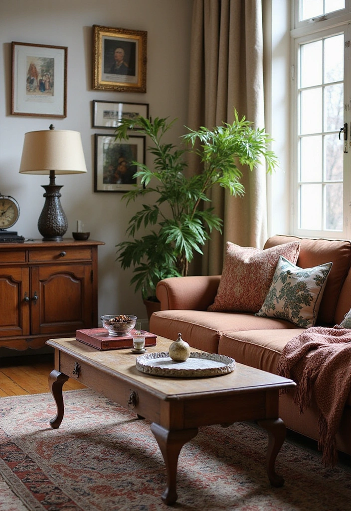 19 Affordable Girly Living Room Decor Ideas That Look Expensive! (#6 Will Shock You!) - 15. Vintage Finds