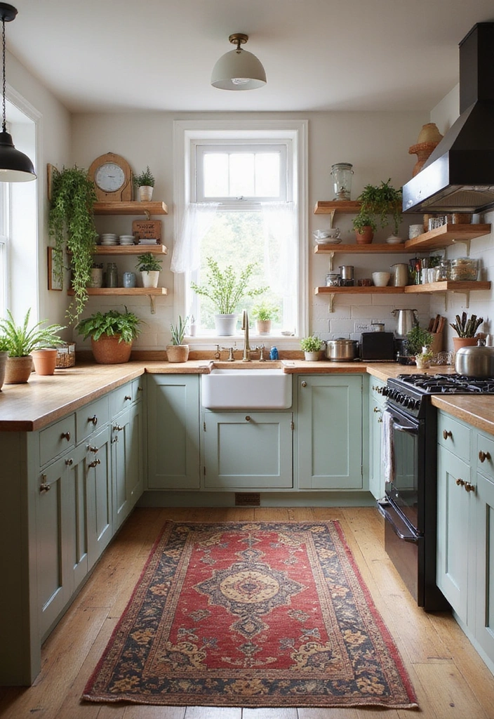 15 Timeless Kitchen Ideas That Blend Vintage Charm with Modern Elegance (Must-See #8!) - 13. Vintage-inspired Rugs