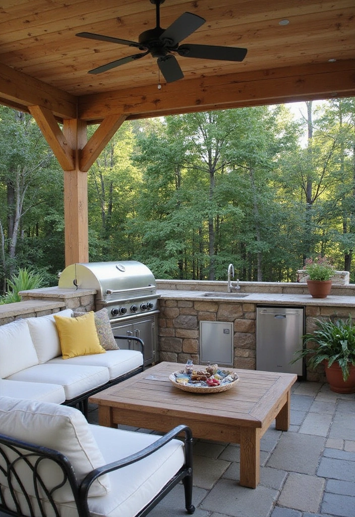 21 Jaw-Dropping Backyard Outdoor Kitchen Designs to Elevate Your Summer BBQs! - 21. Ultimate Outdoor Living Room