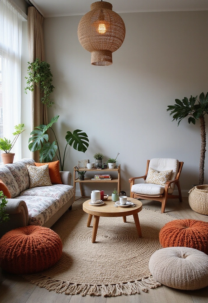 20 Boho Modern Living Room Inspirations That Add Warmth to Your Home! - 10. Fun Furniture Arrangements