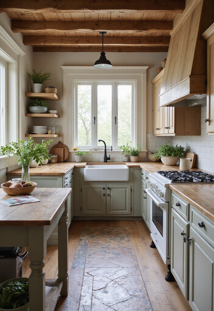 20 Charming Small Coastal Cottage Kitchens to Spark Your Decor Dreams! - 11. Layered Textures