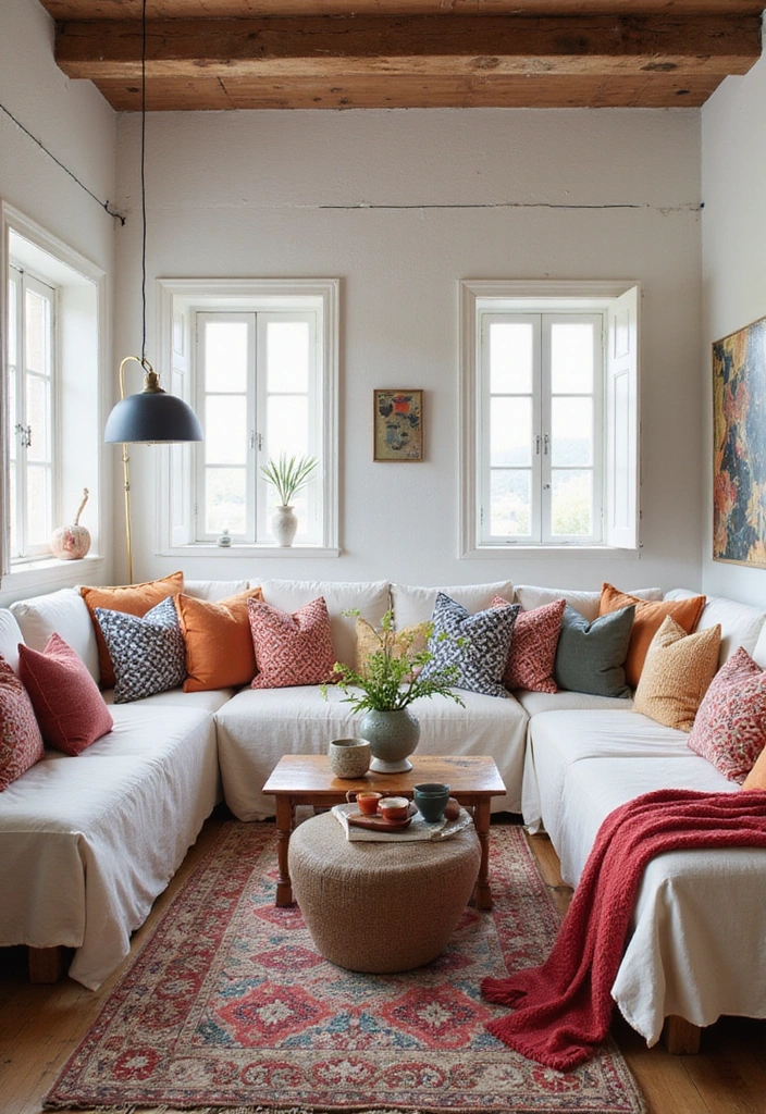 18 Cozy and Chic Modern Mediterranean Living Room Designs That Will Inspire You! - 5. Warm Whitewashed Walls