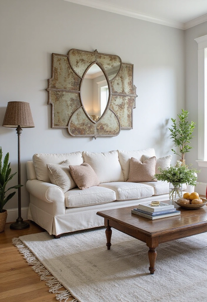 20 Elegant Living Room Makeover Ideas That Are Surprisingly Budget-Friendly! - 10. Statement Mirrors