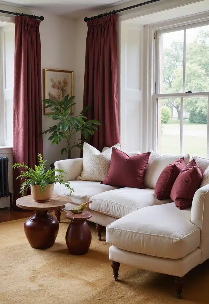 15 Old Money Living Room Ideas That Feel Timeless, Elegant, and Understated - 9. Nature as a Decor Element