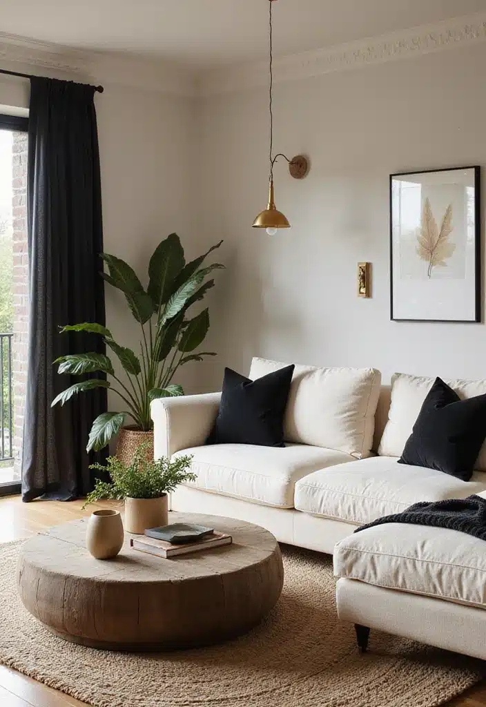 20 Jaw-Dropping Cream Black and Gold Living Room Designs You Need to See! - 19. Layering Colors