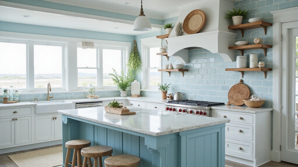 20 Gorgeous White and Blue Coastal Kitchen Ideas Perfect for a Beachy Atmosphere!