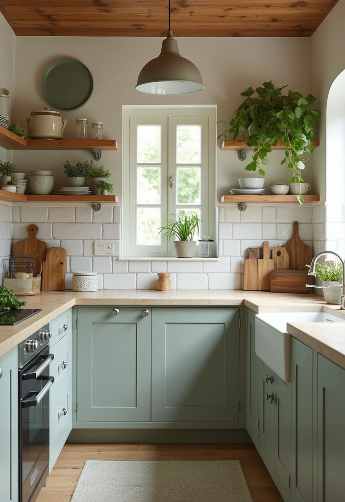 20 Charming Small Coastal Cottage Kitchens to Spark Your Decor Dreams! - 20. Eco-Friendly Finishes