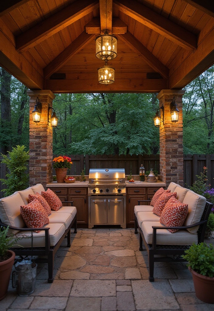 21 Jaw-Dropping Backyard Outdoor Kitchen Designs to Elevate Your Summer BBQs! - 8. Cozy Nook