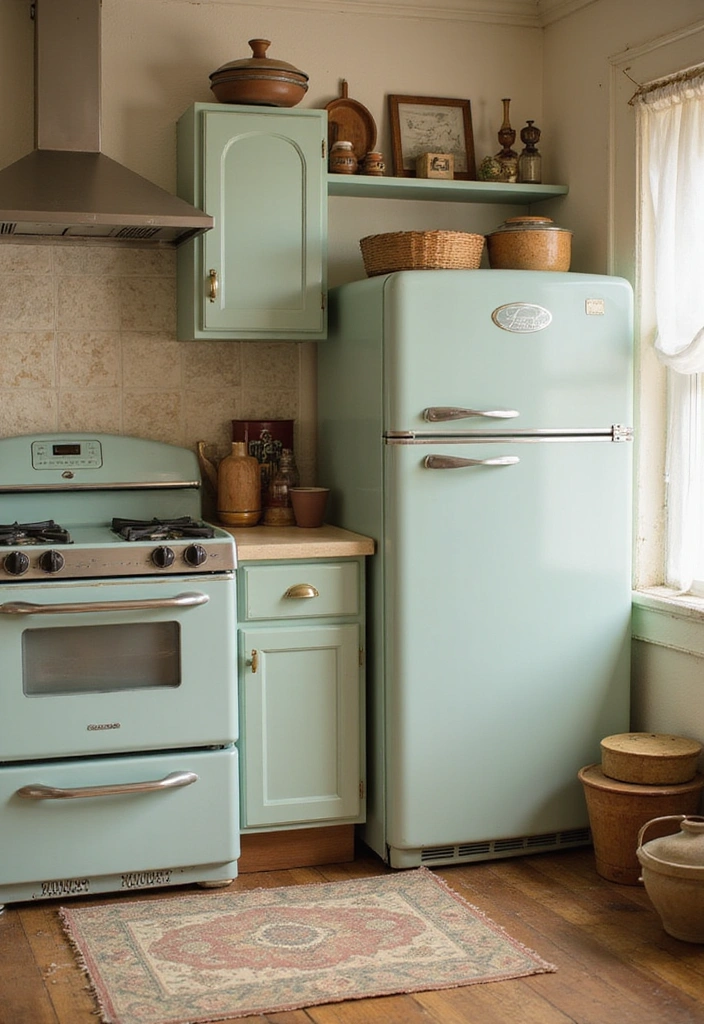 Step By Step: How to Create a Moody Vintage Kitchen That Tells a Story - 2. Incorporate Vintage Appliances