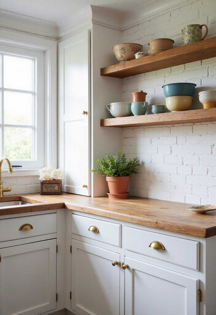 15 Timeless Kitchen Ideas That Blend Vintage Charm with Modern Elegance (Must-See #8!) - 1. Classic White Cabinets with Vintage Hardware