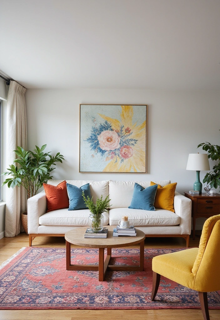 20 Elegant Living Room Makeover Ideas That Are Surprisingly Budget-Friendly! - 14. Find the Right Balance of Color