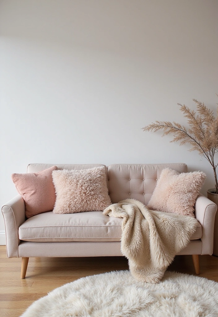 19 Affordable Girly Living Room Decor Ideas That Look Expensive! (#6 Will Shock You!) - 2. Soft Textiles