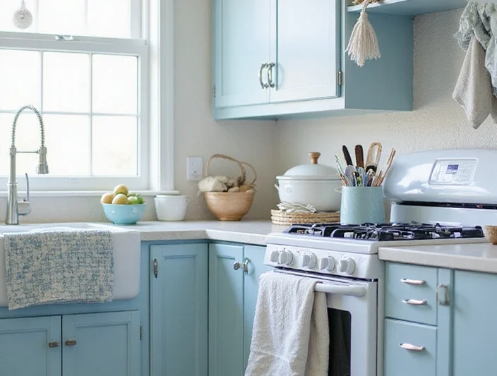 20 Gorgeous White and Blue Coastal Kitchen Ideas Perfect for a Beachy Atmosphere!