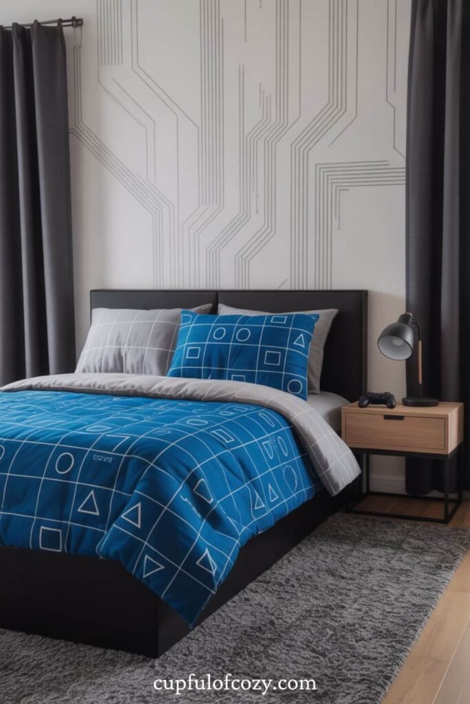 Bedding That Hints At Gaming Without Going Overboard