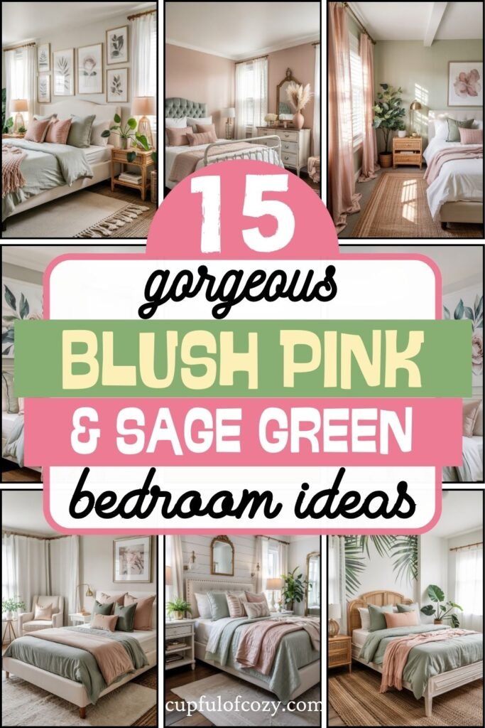 Blush Pink and Sage Green Bedroom Ideas (3)
